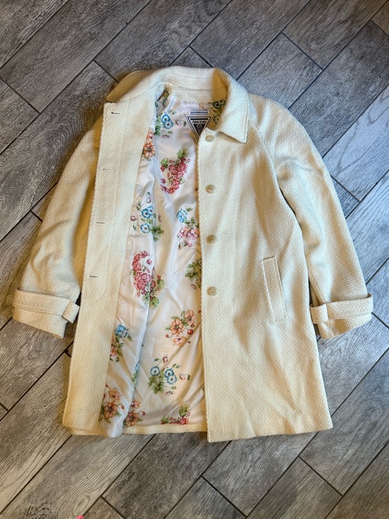 Marvin Richards Jackets & Blazers - Vintage Marvin Richards Long Cream Coat, Women’s Small